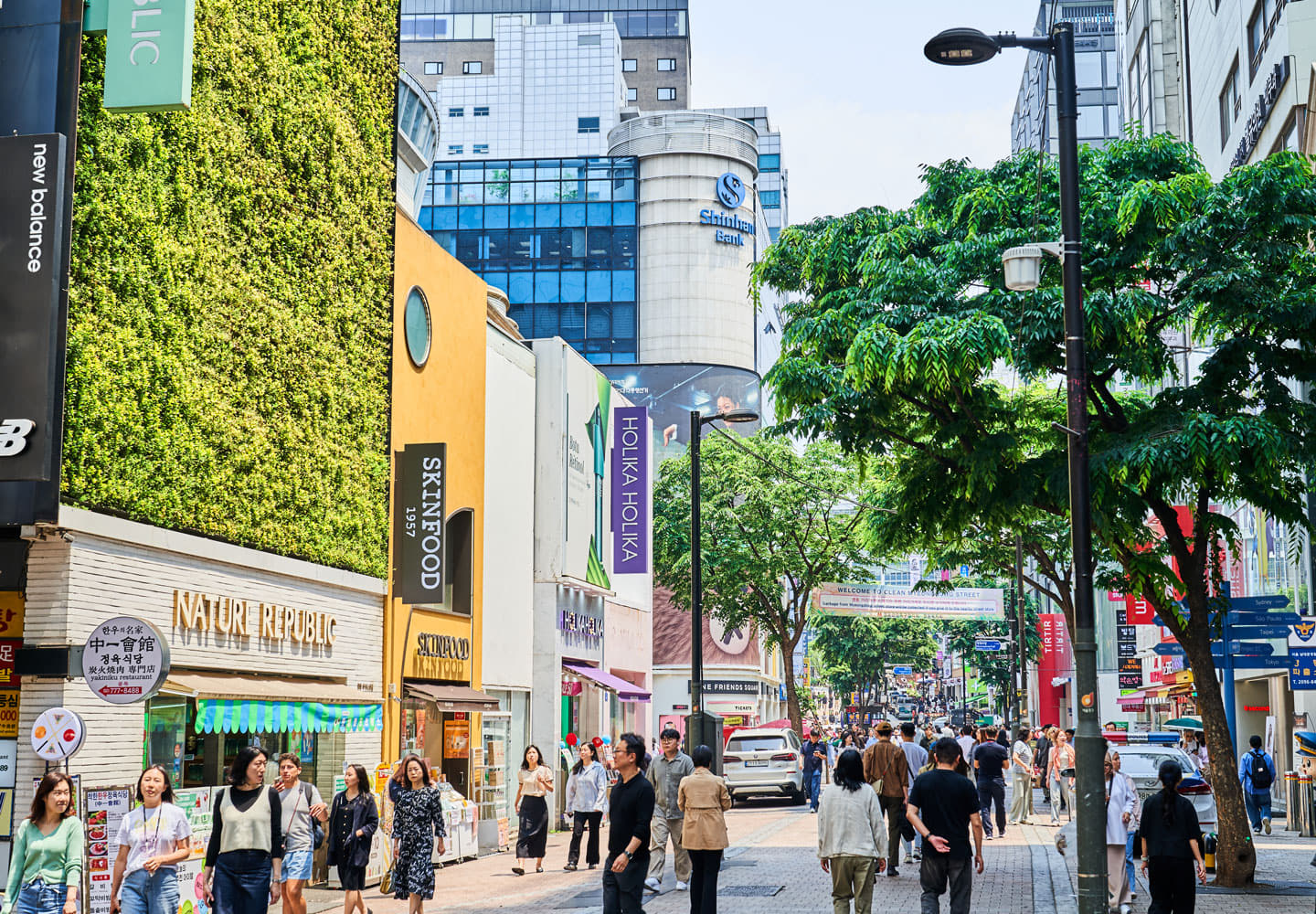 Korea shopping-street guide representative view
